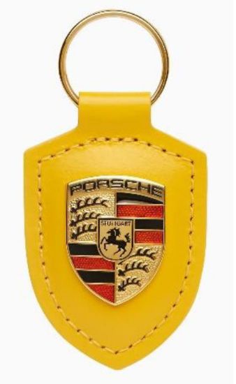 Picture of Crest Keyring Leather Speed Yellow