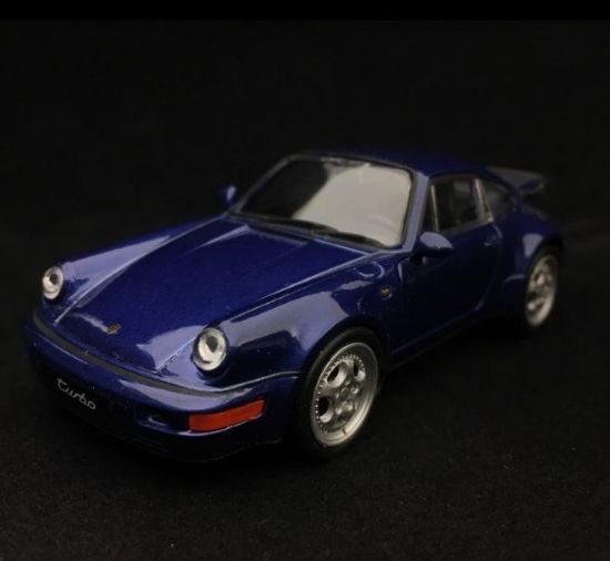 Picture of Pull-Back 911 Turbo (964) 1990 Toy, Blue