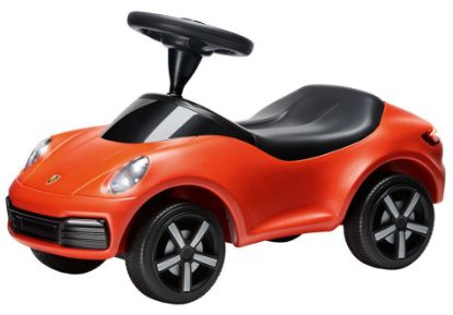 Picture of Ride-On Baby Porsche with Lights, Lava Orange