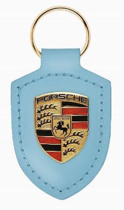 Picture of Crest Keyring Leather Frozen Blue