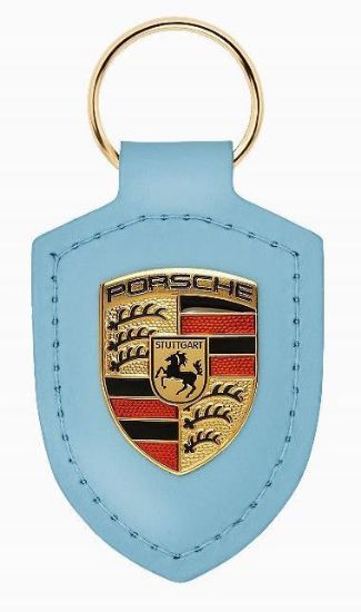 Picture of Crest Keyring Leather Frozen Blue