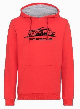 Picture of Mens 911 Hoodie in Red