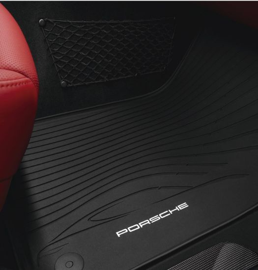 Picture of Floor Mats, All-Weather, 991 & 981 Boxster/Cayman, Black