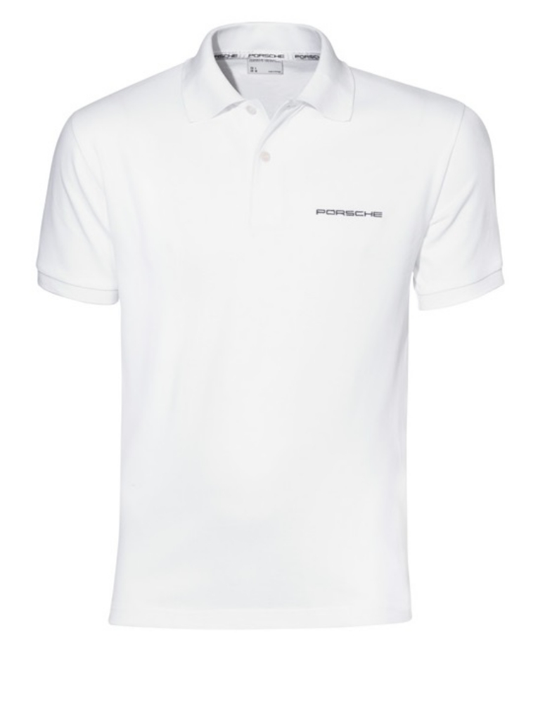 Picture of Mens Porsche Classic Polo Shirt in White