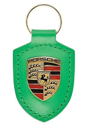 Picture of Crest Keyring Leather Python Green