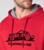 Picture of Mens 911 Hoodie in Red