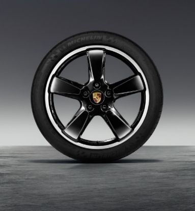 Picture of Wheel, Front, Black, 9.5x20 ET65, Panamera G1