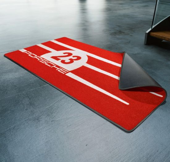 Garage Mat in Salzburg Design. Porsche Centre Doncaster Shop