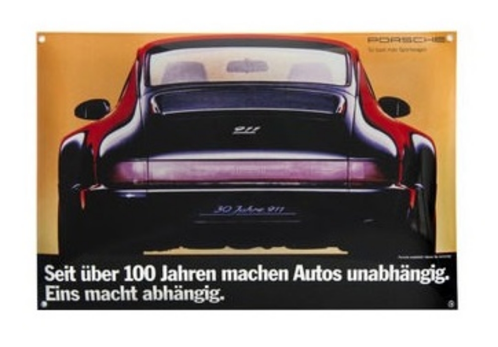 Picture of Enamel Plate, Porsche Classic 964-4 Jubilee Model