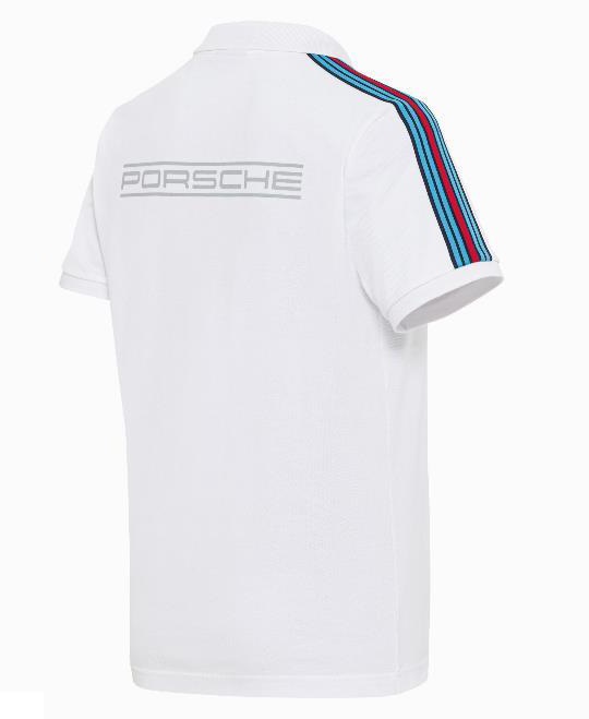 Mens MARTINI RACING® Polo Shirt in White. Porsche Centre Doncaster Shop