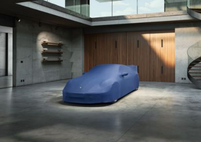 Picture of Car Cover, Indoor, 911 (992 GT3), Plus Design, Blue