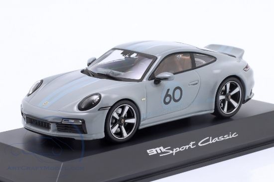 911 Sport Classic (992), Grey Metal, Limited Edition, 1/43 Model