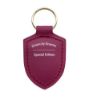 Picture of Porsche Crest Leather Keyring in Rubystar