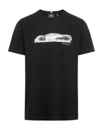 Picture of Mission X Hypercar Unisex T-Shirt celebrating 75Y Porsche Sports Cars