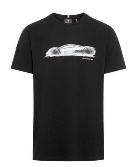 Picture of Mission X Hypercar Unisex T-Shirt celebrating 75Y Porsche Sports Cars