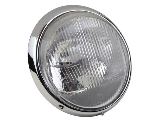 Picture of Headlight, With Chrome Surround, 911 1969-1989, (Non Levelling Type)