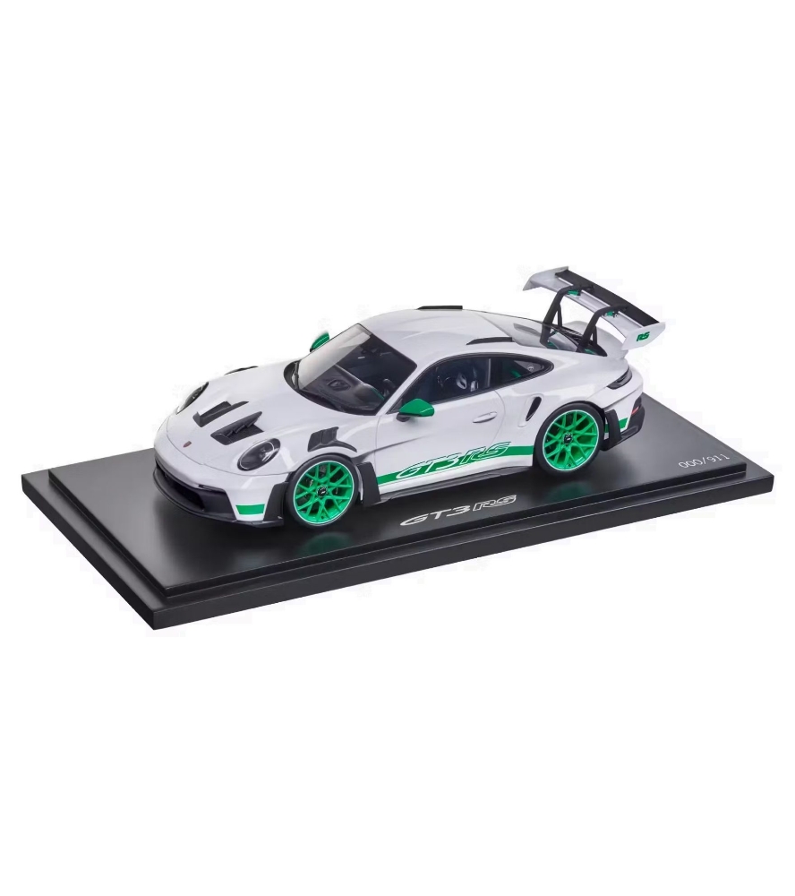 Picture of 911 GT3 RS (992) Model, White/Green, Limited Edition 1:18