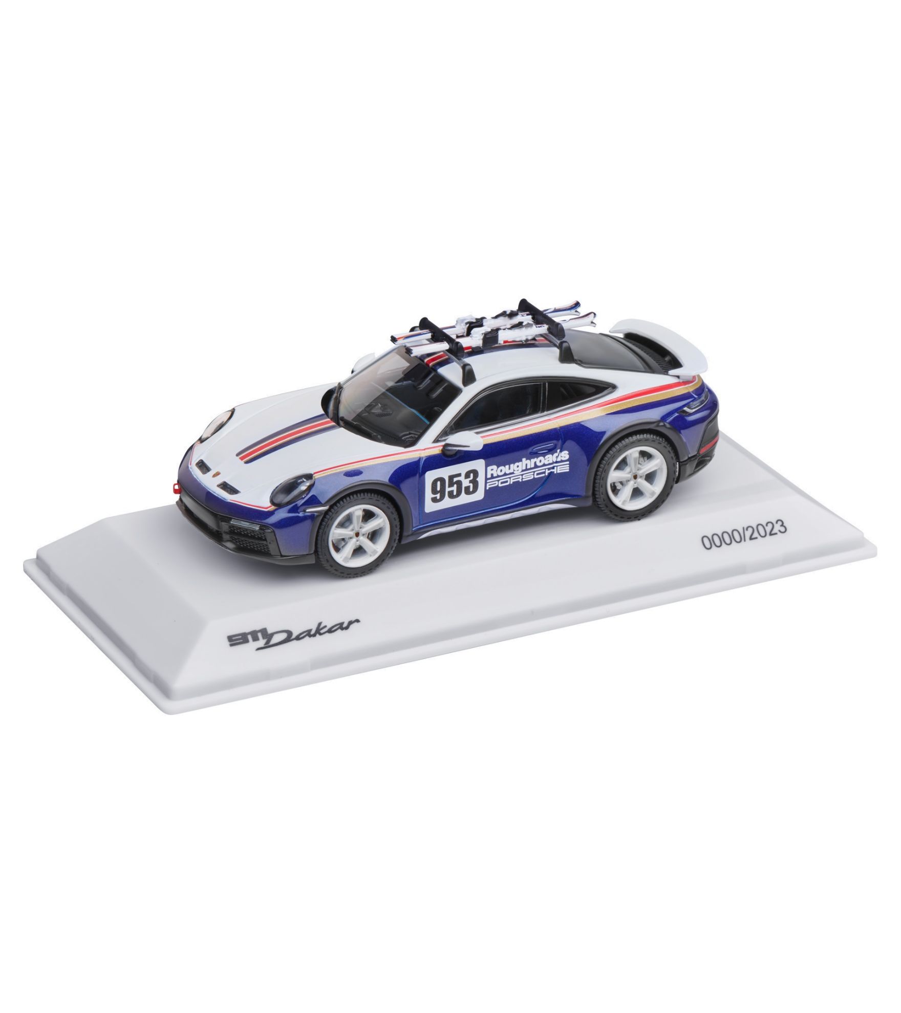 Model 911 Dakar (992) with Skis in 1:43 Scale. Porsche Doncaster Online ...