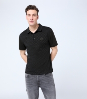 Picture of Jacquard Polo-Shirt – 911 Spirit 70 - Black