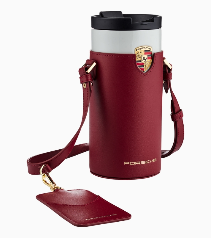 Picture of Thermal Cup Holder Shoulder Bag - Dark Red