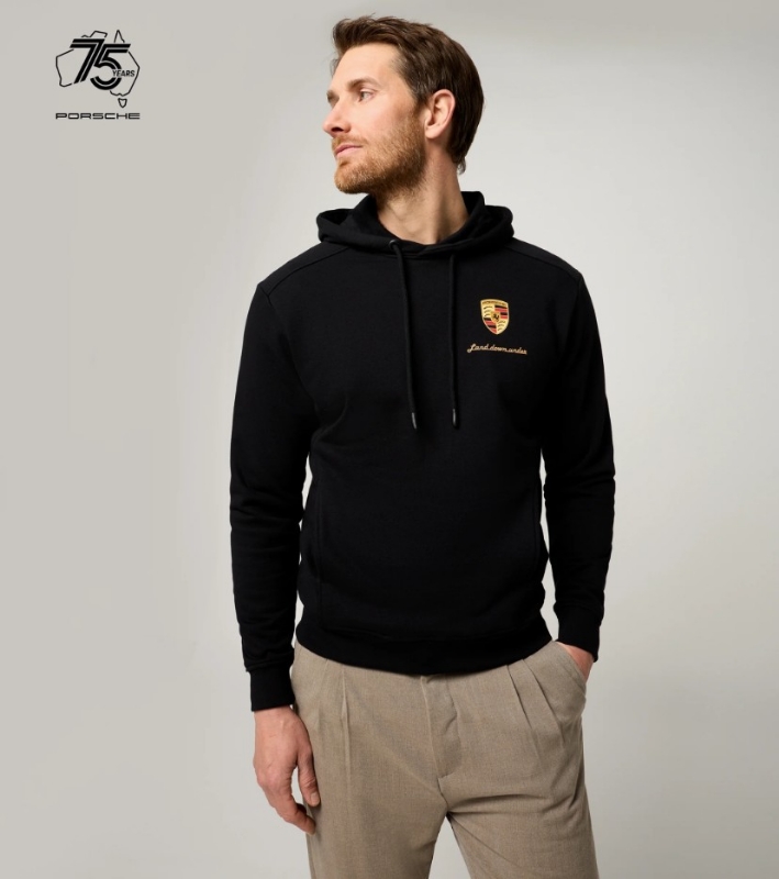 Picture of Unisex Hoodie - 75Y Porsche In Australia, Black